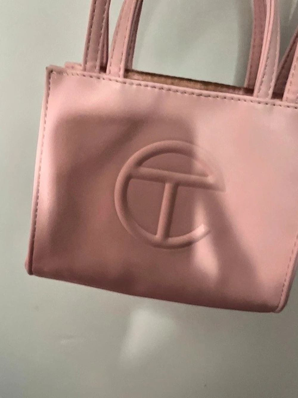 Telfar Small Shopping Bag Tote in Pink